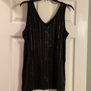 Women’s large Maurices sequined front tank